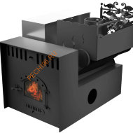 Печь банная Термосфера Горыныч 3, малая дверь со стеклом, СВОП