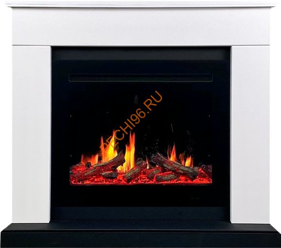 Электрокамин Royal Flame Bergen 23 Белый с черным с очагом 5D V-ART 25