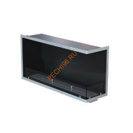 Биокамин угловой 1000х500х300 мм, стекло тонированное, рамка нержавейка Биокамин угловой 1000х500х300 мм, стекло тонированное, рамка нержавейка