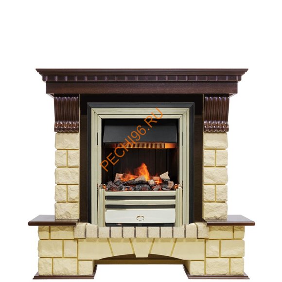 Электрокамин Dimplex Pierre Luxe с очагом Cavendish темный дуб/ шампань Электрокамин Dimplex Pierre Luxe с очагом Cavendish темный дуб/ шампань