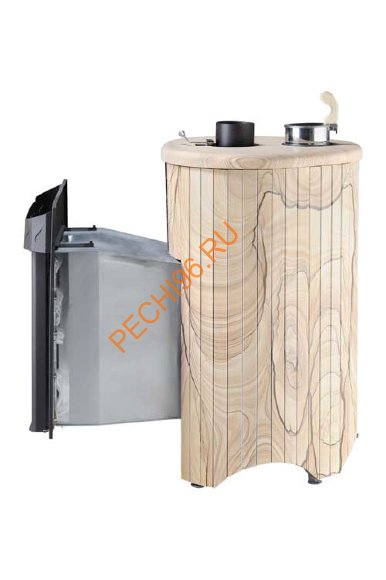 Печь банная Ферингер Оптима ПС Окаменевшее дерево перенесенный рисунок