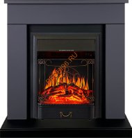 Электрокамин Royal Flame Bergen (Разборный), серый графит, с очагом Majestic FX Электрокамин Royal Flame Bergen (Разборный), серый графит, с очагом Majestic FX