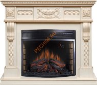 Электрокамин Royal Flame Corsica Слоновая кость с патиной с очагом Dioramic 28 LED FX Электрокамин Royal Flame Corsica Слоновая кость с патиной с очагом Dioramic 28 LED FX