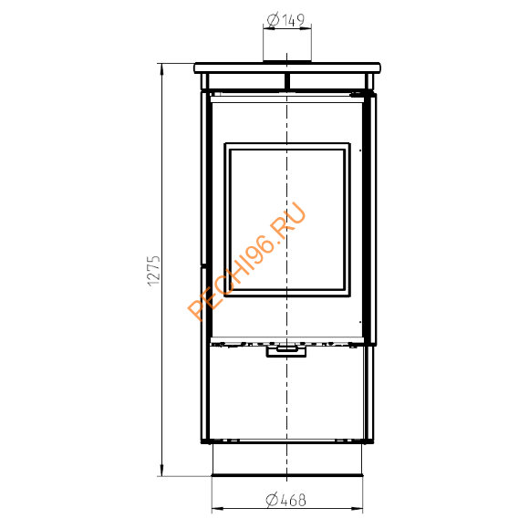 Печь-камин Thorma ANDORRA Serpentino EXTRA Печь-камин Thorma ANDORRA Serpentino EXTRA