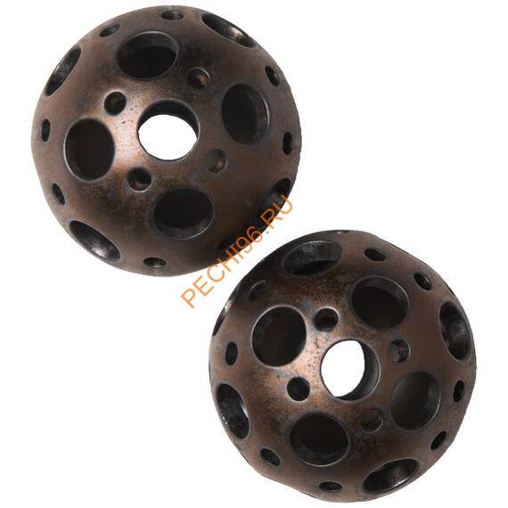 Декоративные шары ZeFire медные с отверстиями двух размеров