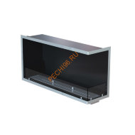 Биокамин угловой 1100х500х300 мм, стекло, рамка нержавейка Биокамин угловой 1100х500х300 мм, стекло, рамка нержавейка