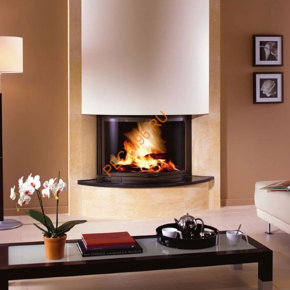 Дровяной камин Supra DELYNE, Brun Emperador с топкой EMERAUDE 1831