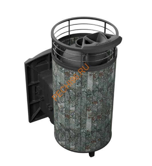 Печь банная Атмосфера XL Жадеит ламель+сетка, с горелкой