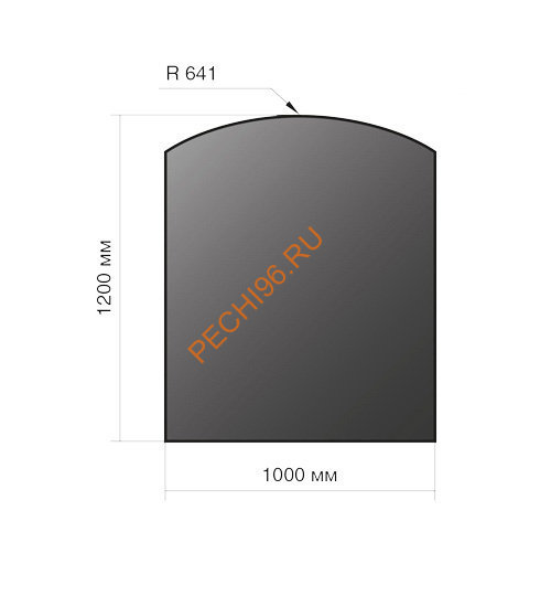 Лист напольный Везувий, 2мм, черный 1200х1000х2, R641
