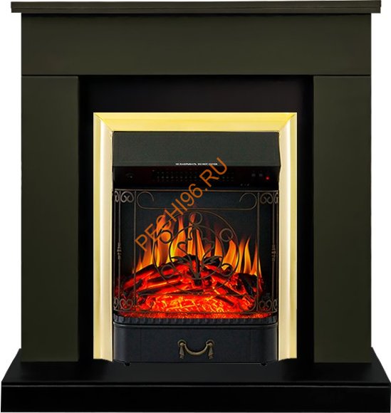 Электрокамин Royal Flame Bergen (Разборный), темная олива, с очагом Majestic FX