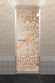Дверь стеклянная DoorWood Хамам «Флоренция» прозрачная, 1900х700 мм Дверь стеклянная DoorWood Хамам «Флоренция» прозрачная, 1900х700 мм