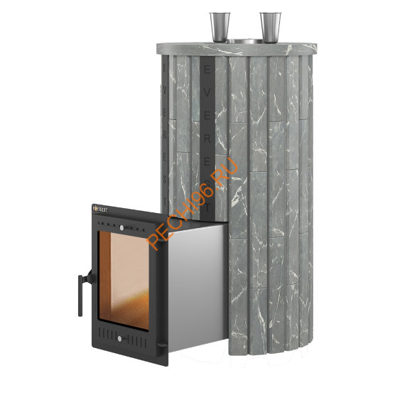 Печь банная Эверест Steam Master 44 INOX, Ламель Талькохлорит, S-20 Печь банная Эверест Steam Master 44 INOX, Ламель Талькохлорит, S-20