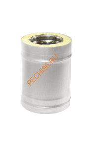 Сэндвич-труба ТиС Стандарт L=250 мм, нержавейка AISI 304/304, D120/220 мм Сэндвич-труба ТиС Стандарт L=250 мм, нержавейка AISI 304/304, D120/220 мм