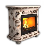 Печь-камин КимрПечь Прованс пристенный Зима в лесу Печь-камин КимрПечь Прованс пристенный Зима в лесу