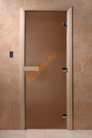 Дверь стеклянная DoorWood бронза матовая, 2000х800 мм Дверь стеклянная DoorWood бронза матовая, 2000х800 мм
