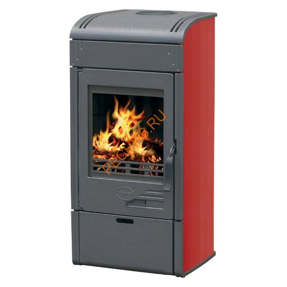 Чугунная печь-камин PLAMEN VESTA красная