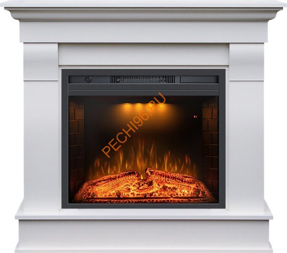 Электрический камин Royal Flame Monaco Бьянко белый с очагом Emerald 23 Электрический камин Royal Flame Monaco Бьянко белый с очагом Emerald 23