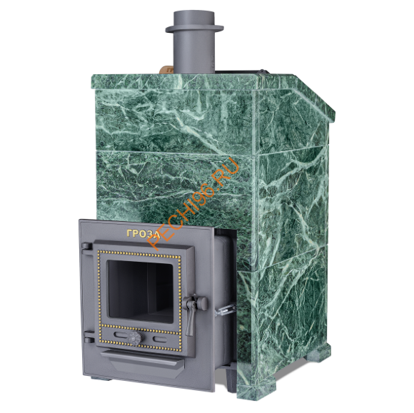 Печь банная Гефест Гроза 24М в облицовке Президент Змеевик