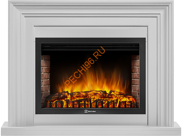 Электрокамин Electrolux EFP/P-3020LS с порталом Firelight Stretto 30, белый