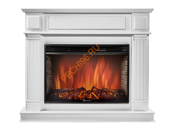 Электрокамин Electrolux EFP/P-3020LS с порталом Firelight Piazza 30, белый