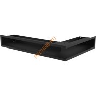 Люфт Kratki NP/L9/40/C угловой черный 600x400 мм