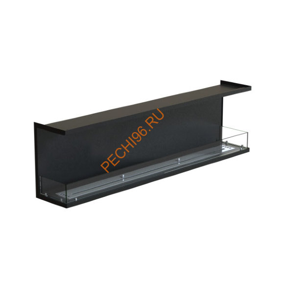 Биокамин фронтальный 1800х500х300 мм, стекло