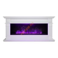 Электрокамин RealFlame Islandia CST1000 WT с очагом 3D Cassette 1000 LED RGB