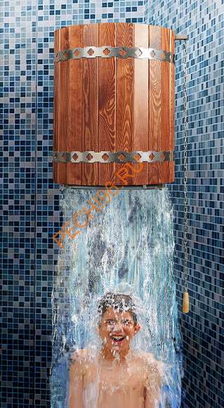 Обливное устройство Ливень мини красное дерево