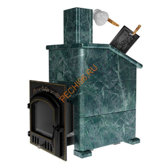 Печь банная Сибирь-премиум 25П ЗК в облицовке Президент змеевик Печь банная Сибирь-премиум 25П ЗК в облицовке Президент змеевик