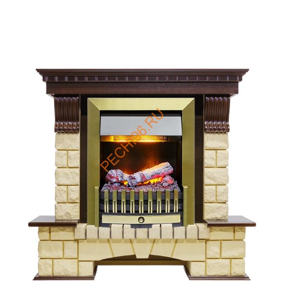 Электрокамин Dimplex Pierre Luxe с очагом Danville Antique Brass FB2 темный дуб/ шампань Электрокамин Dimplex Pierre Luxe с очагом Danville Antique Brass FB2 темный дуб/ шампань