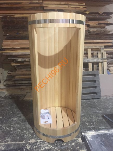 Душевая кабина НКЗ круглая из кедра Душевая кабина НКЗ круглая из кедра