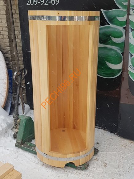 Душевая кабина НКЗ круглая из кедра Душевая кабина НКЗ круглая из кедра