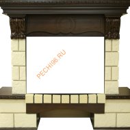 Портал Royal Flame Pierre Luxe угловой шампань под очаг Dioramic 25FX