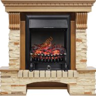 Электрокамин Royal Flame Pierre Luxe дуб/сланец с очагом Fobos FX