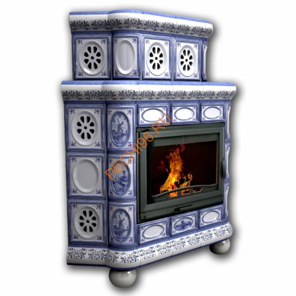 Печь-камин КимрПечь Медальон угловой двухъярусный Голландия Печь-камин КимрПечь Медальон угловой двухъярусный Голландия