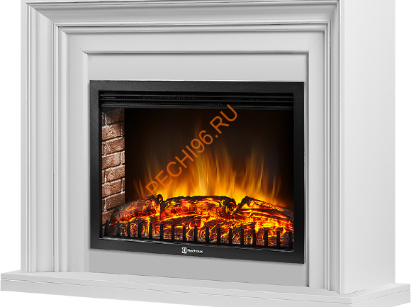 Электрокамин Electrolux Sphere Plus EFP/P-3320RLS с порталом Firelight Stretto 30, белый