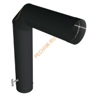 Элемент подключения ВУЛКАН VBR D150 мм, нерж 0.8, черный