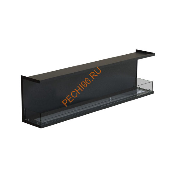 Биокамин фронтальный 1800х500х300 мм, стекло тонированное Биокамин фронтальный 1800х500х300 мм, стекло тонированное