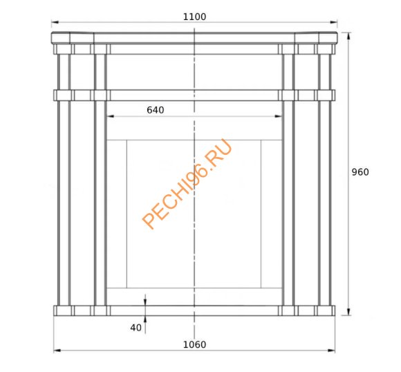 Портал для банной печи Атмосфера Талькохлорит