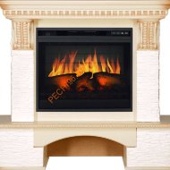 Электрокамин Royal Flame Pierre Luxe слоновая кость с очагом Vision 23 EF LED 3D FX