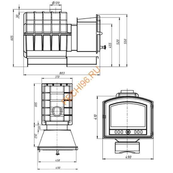 Печь банная Везувий Легенда Ретро 24 (224) Печь банная Везувий Легенда Ретро 24 (224)