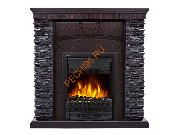 Электрокамин Electrolux Classic EFP/P-1020LS с порталом Firelight Porto Classic, сланец черный, венге