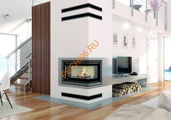 Люфт Kratki NP/L9/40/G угловой графит 600x400 мм