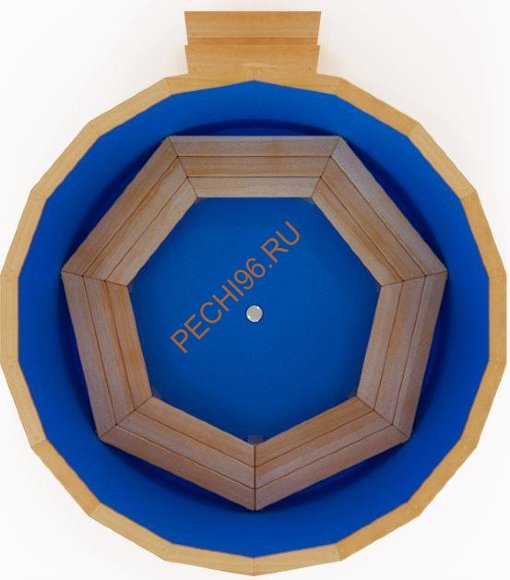 Купель НКЗ Premium круглая из кедра с пластиковой вставкой