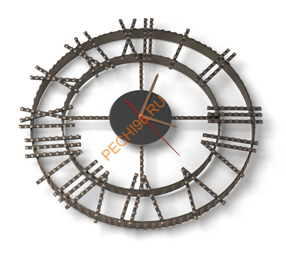 Часы кованные Везувий 1B Часы кованные Везувий 1B