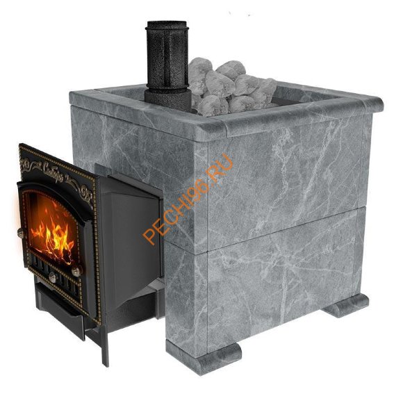 Печь банная Сибирь-премиум 25М в облицовке Оптима талькомагнезит