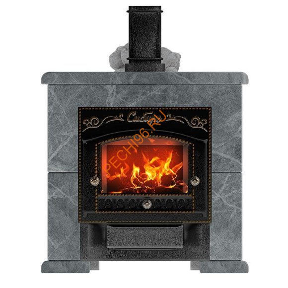 Печь банная Сибирь-премиум 25М в облицовке Оптима талькомагнезит