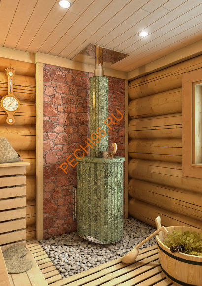 Печь банная Ферингер Оптима ПС Жадеит наборный Печь банная Ферингер Оптима ПС Жадеит наборный