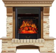 Электрокамин Royal Flame Pierre Luxe дуб/сланец с очагом Majestic FX Электрокамин Royal Flame Pierre Luxe дуб/сланец с очагом Majestic FX