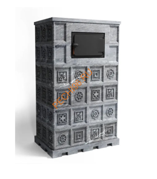 Печь банная газовая RT-100RV 310S Талькомагнезит Изразцы с прямыми углами